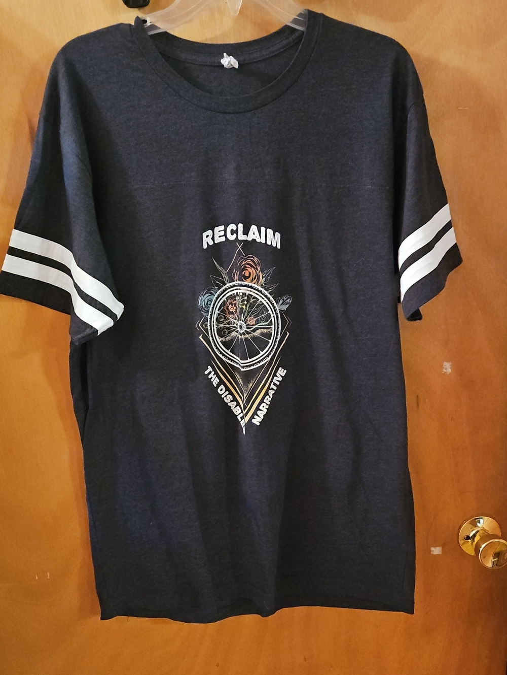 Live And Tell Reclaim Graphic Women's Tee in Dark Heather